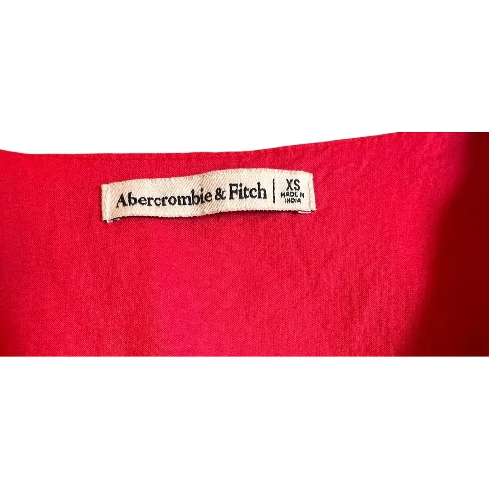 Abercrombie & Fitch Pink Flutter Sleeve Tiered Maxi Dress Size XS